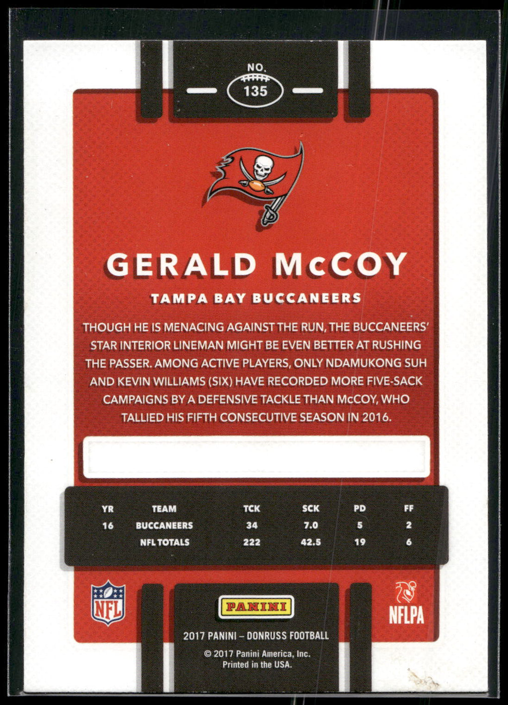2015 Donruss #135 Gerald McCoy