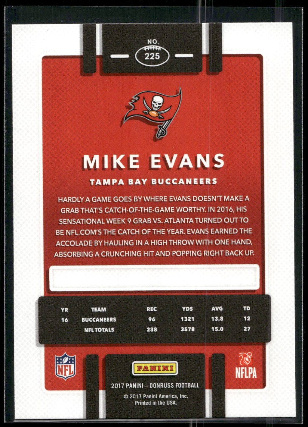 2017 Donruss #225 Mike Evans