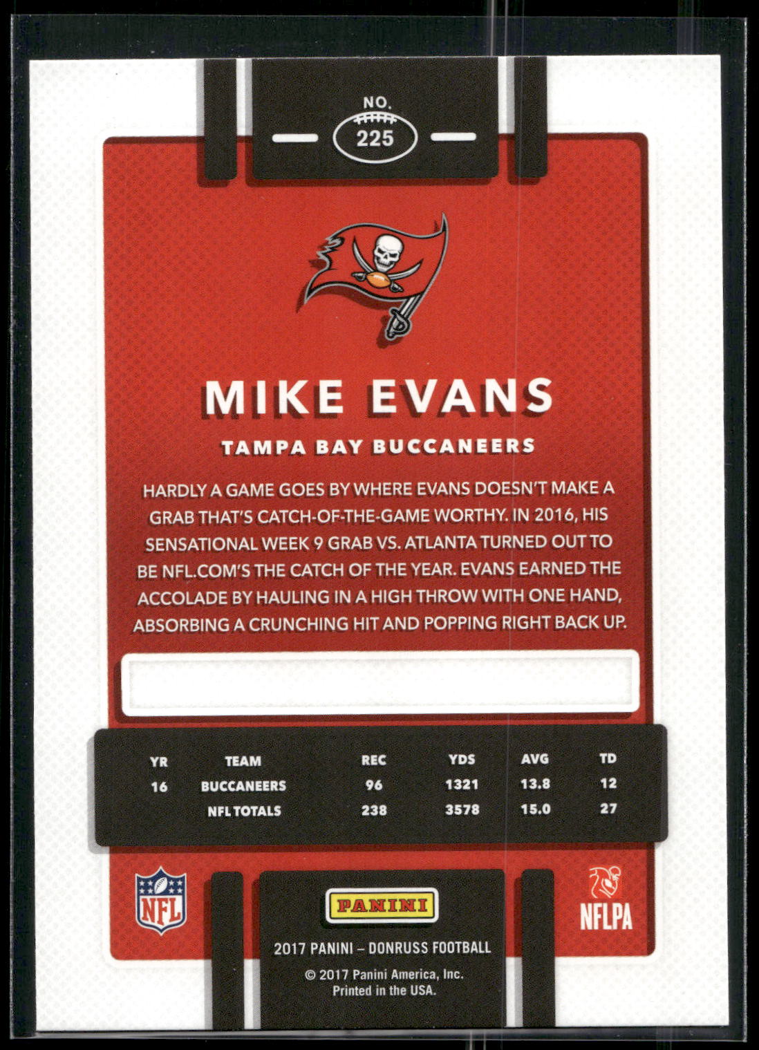 2017 Donruss #225 Mike Evans