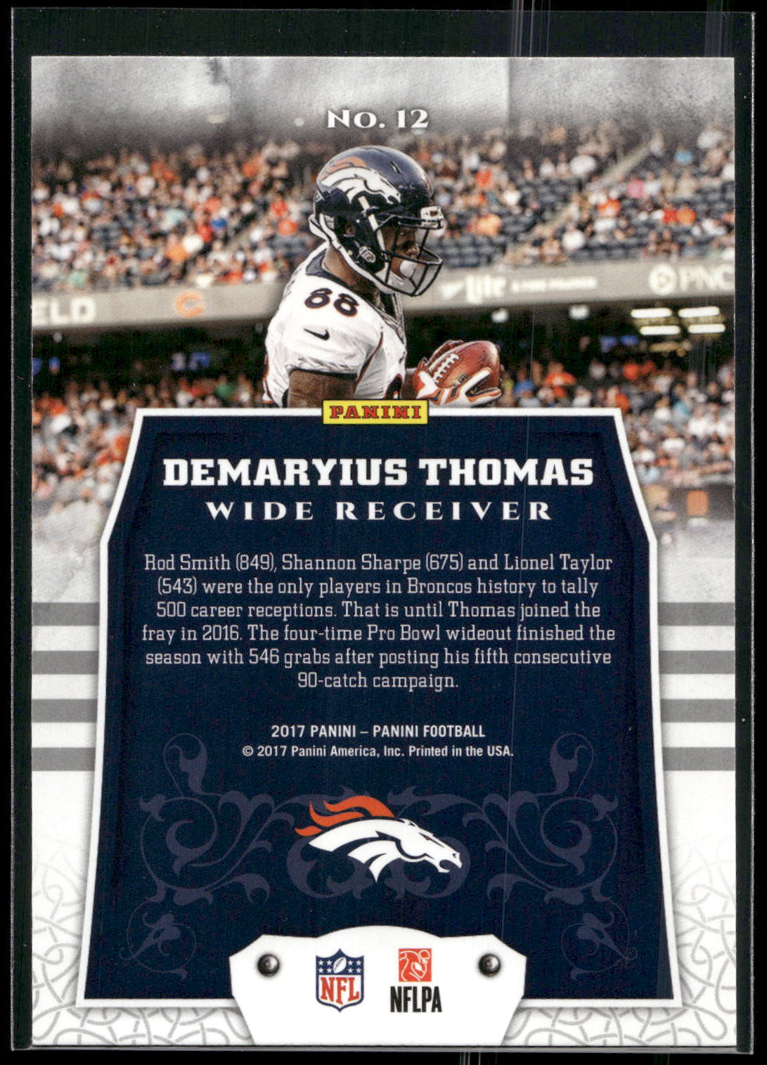 2017 Panini #12 Demaryius Thomas