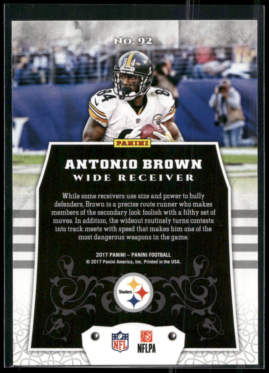 2017 Panini #92 Antonio Brown