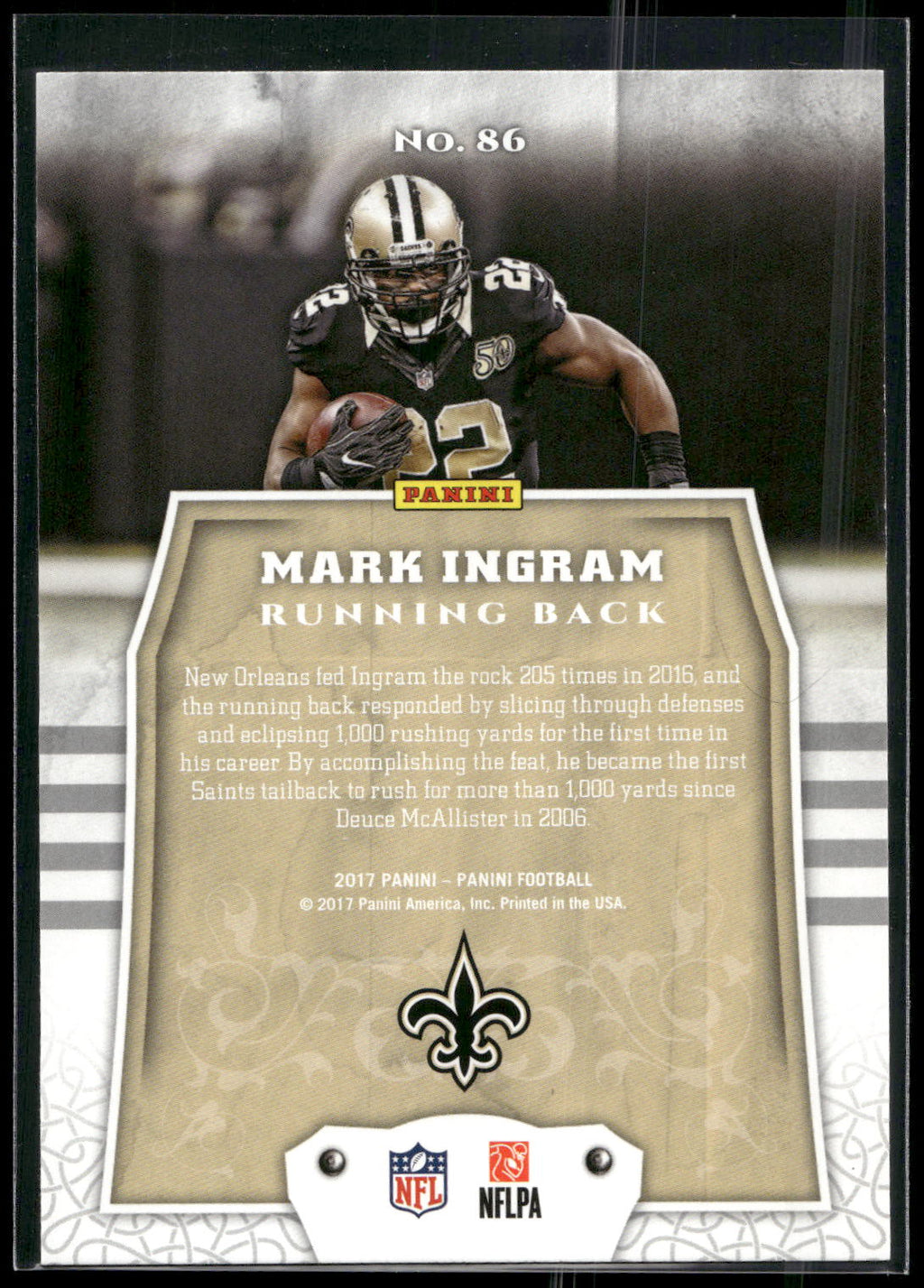 2017 Panini #86 Mark Ingram