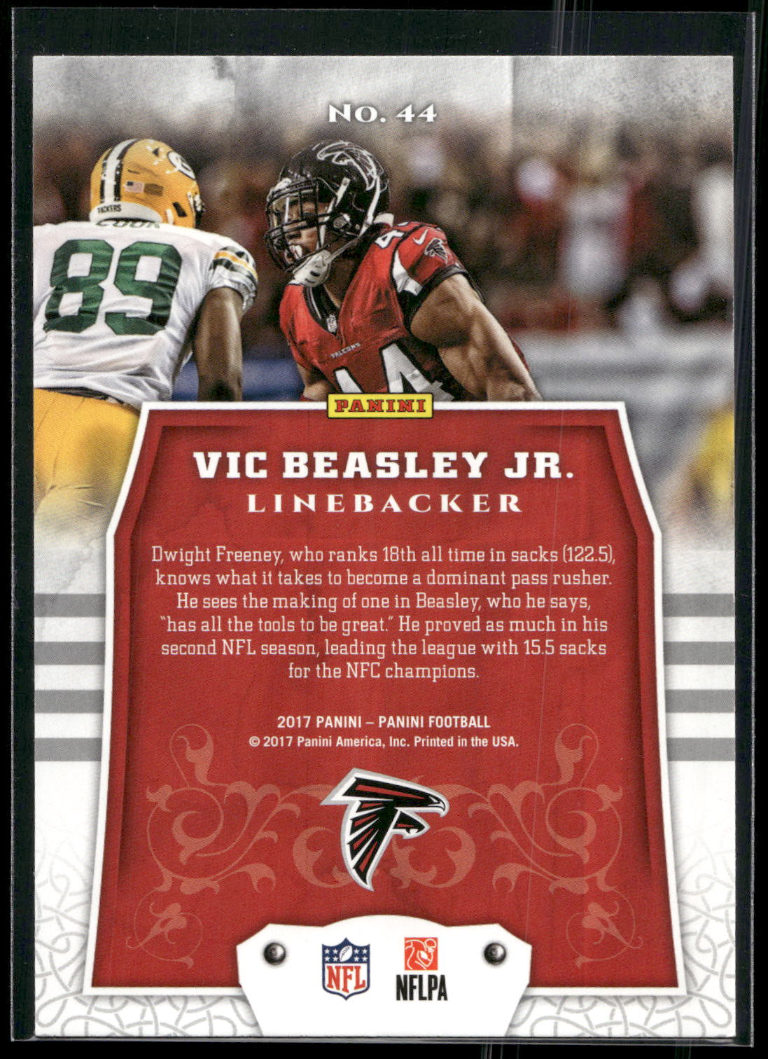 2017 Panini #44 Vic Beasley Jr.