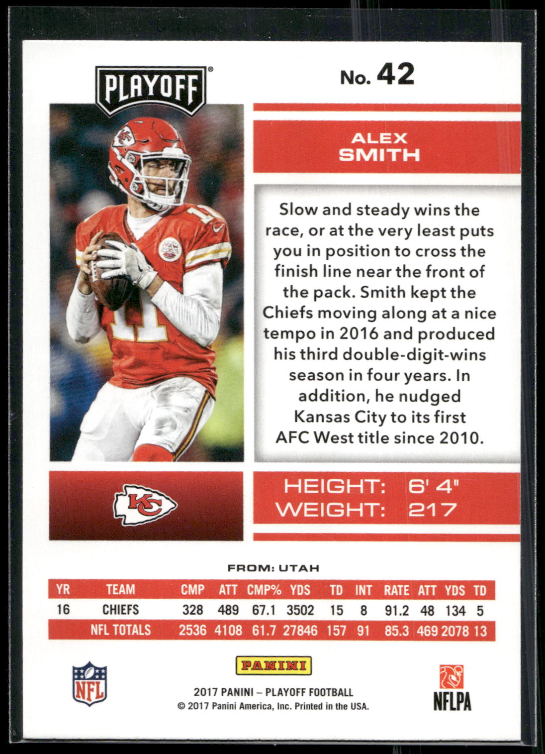 2017 Panini Playoff #42 Alex Smith