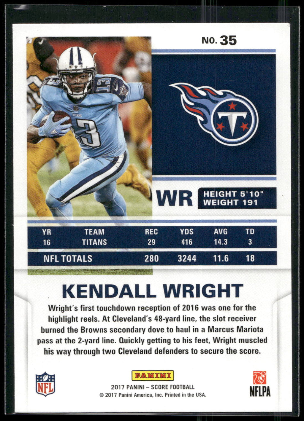 2017 Score #35 Kendall Wright
