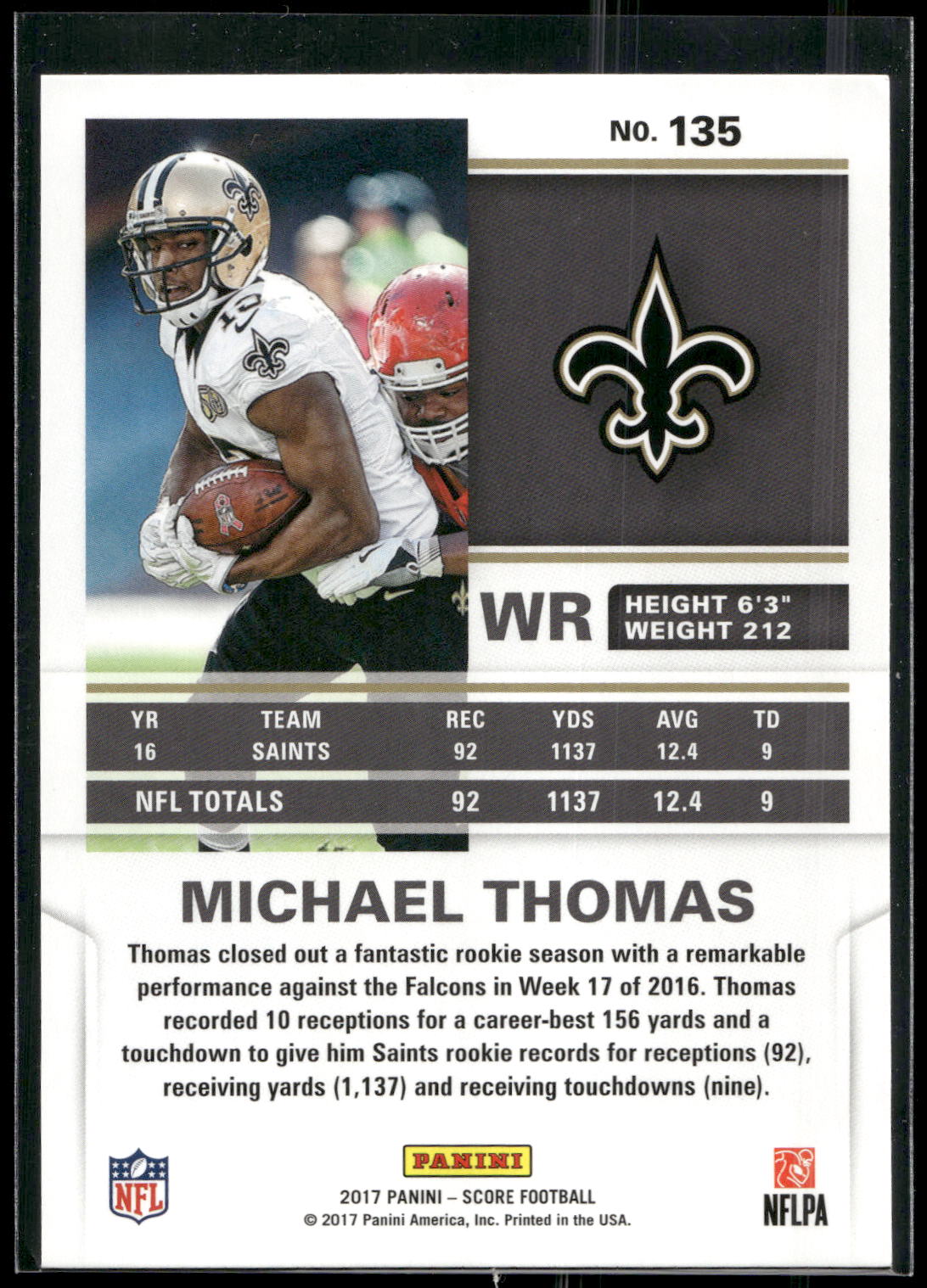 2017 Score #135 Michael Thomas