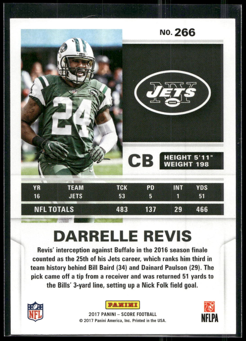 2017 Score #266 Darrelle Revis