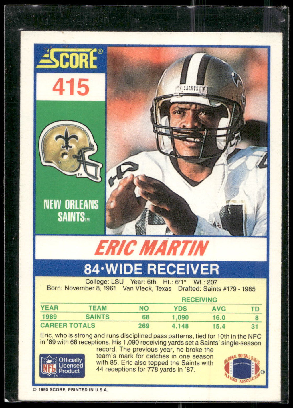 1990 Score #415 Eric Martin