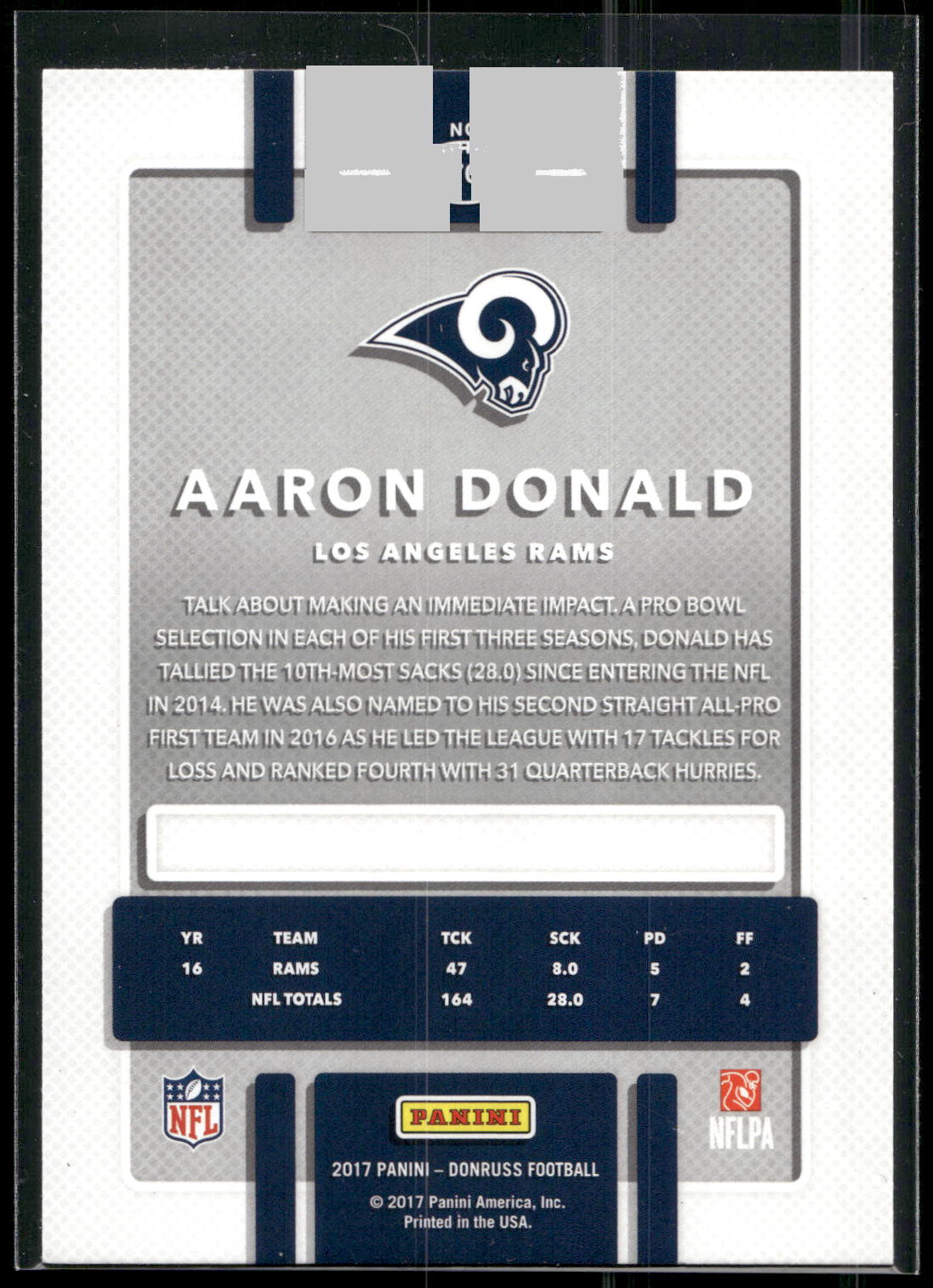 2017 Donruss #70 Aaron Donald