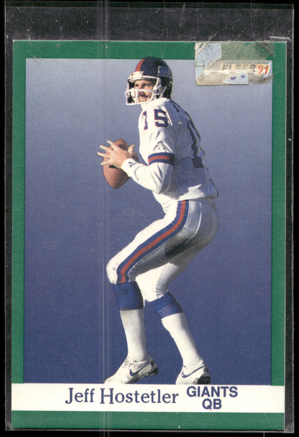 1991 Fleer #312 Jeff Hostetler