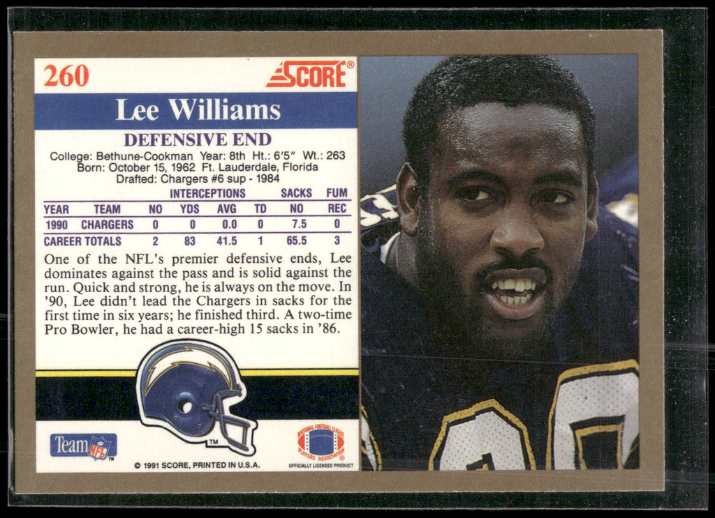 1991 Score #260 Lee Williams