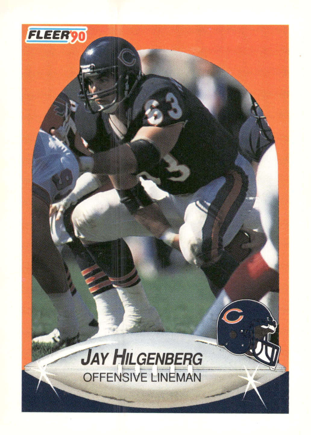 1990 Fleer #294 Jay Hilgenberg