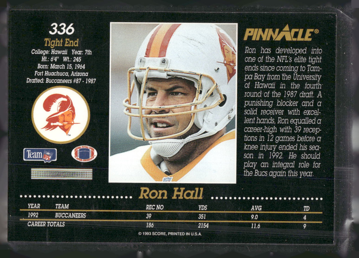 1993 Pinnacle #336 Ron Hall