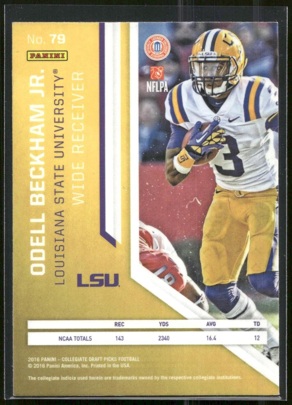 2016 Panini Prizm Collegiate Draft Picks #79 Odell Beckham Jr.