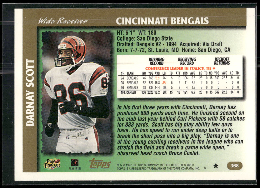 1997 Topps #368 Darnay Scott