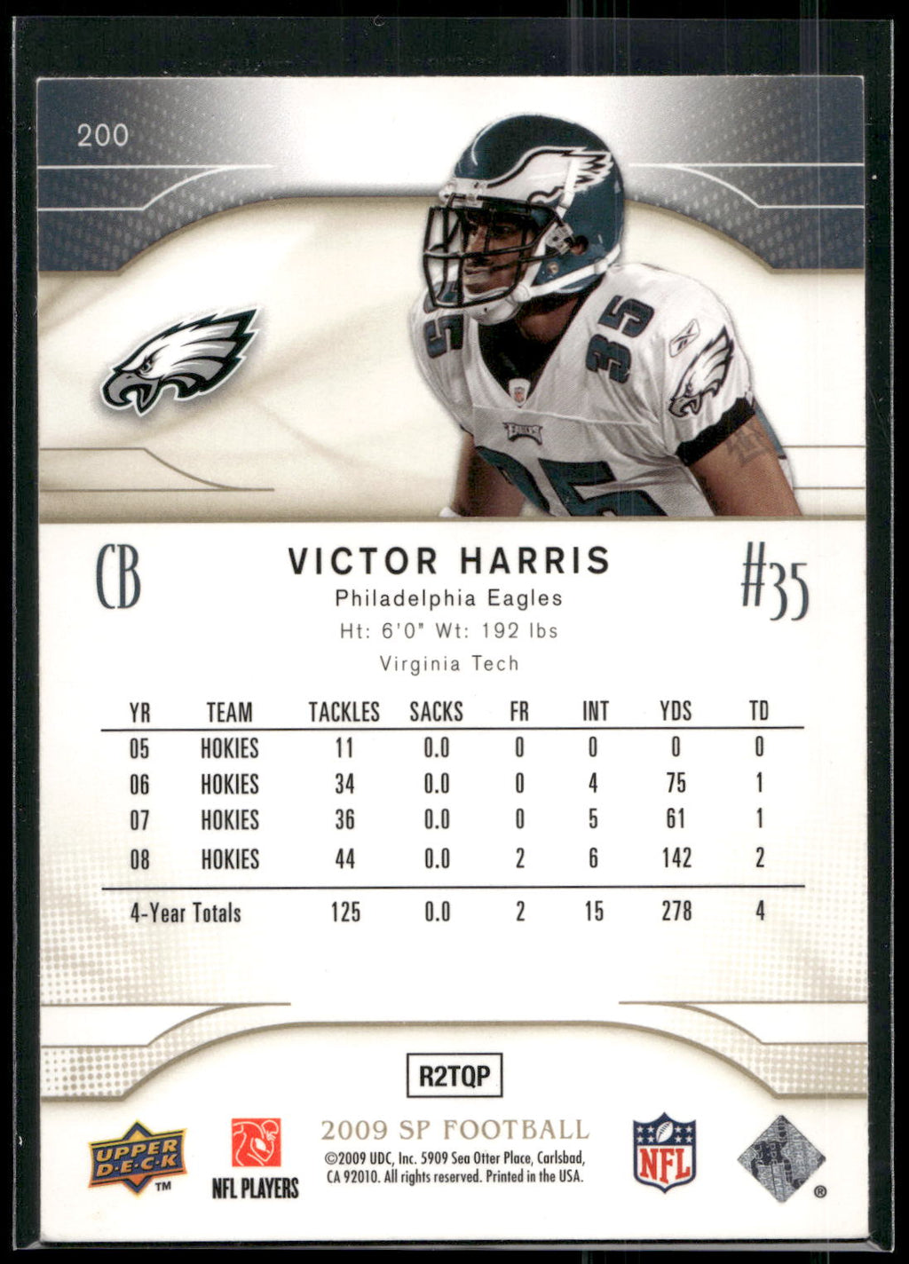 2009 SP #200 Victor Harris