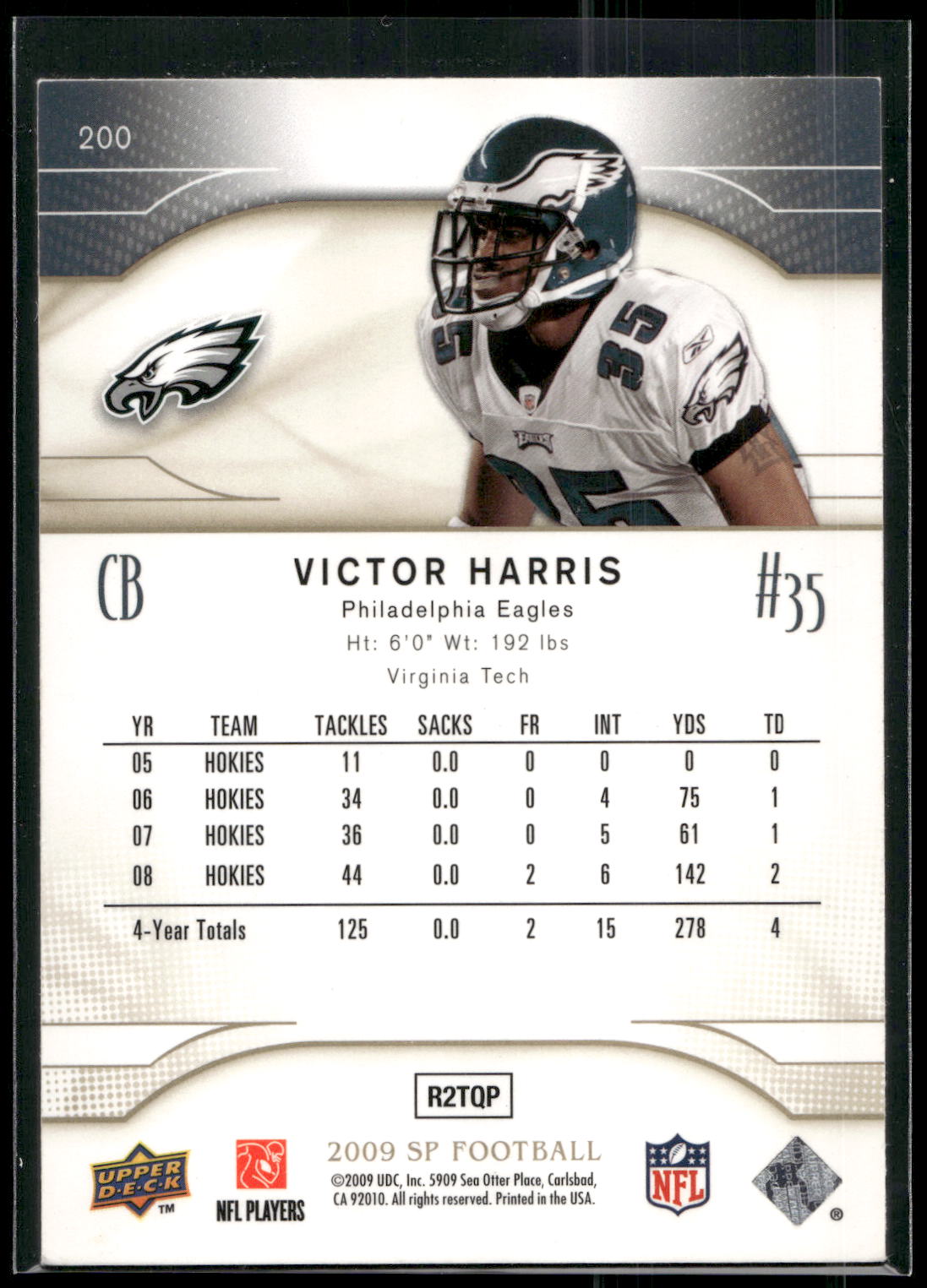 2009 SP #200 Victor Harris