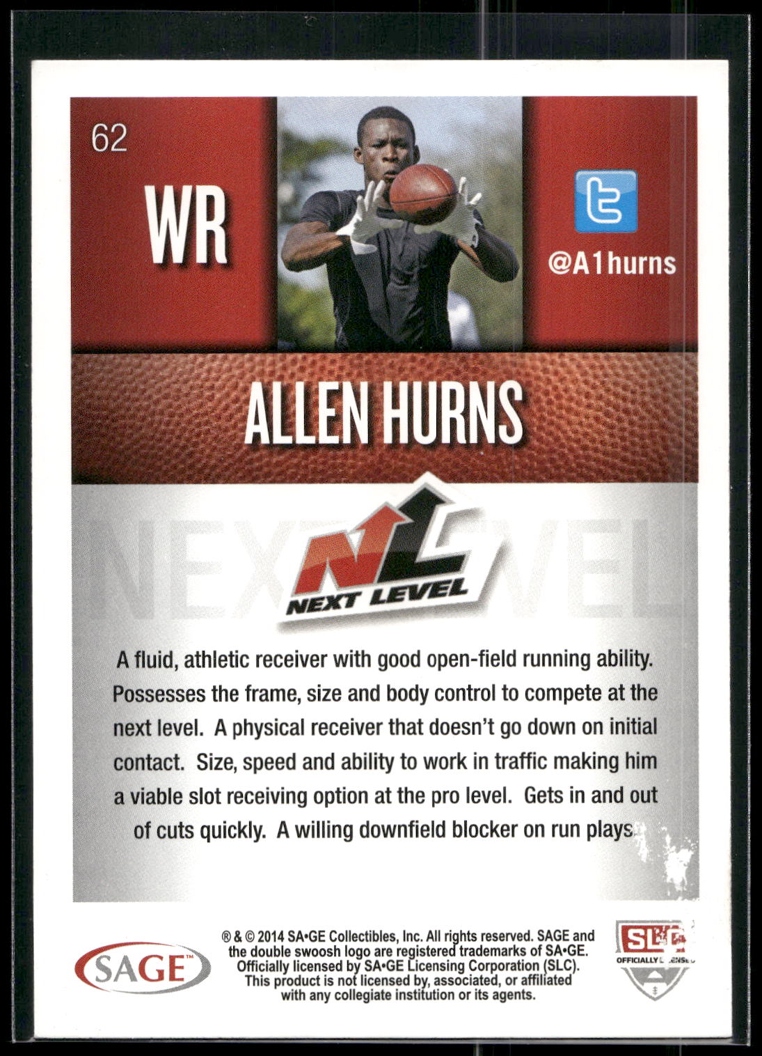 2014 SAGE HIT #62 Allen Hurns