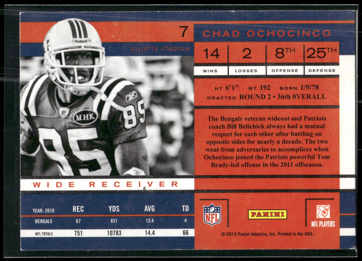2011 Playoff Contenders #7 Chad Ochocinco
