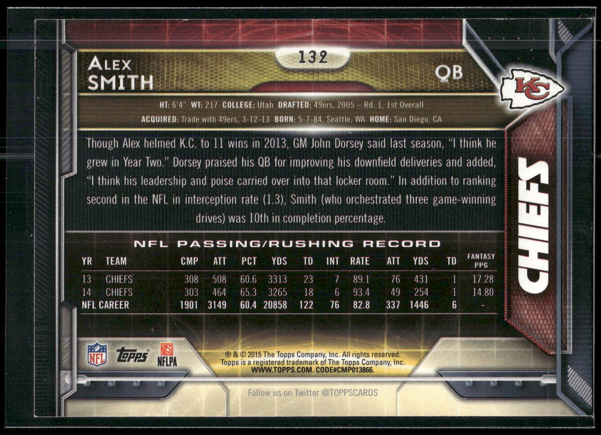 2015 Topps #132 Alex Smith