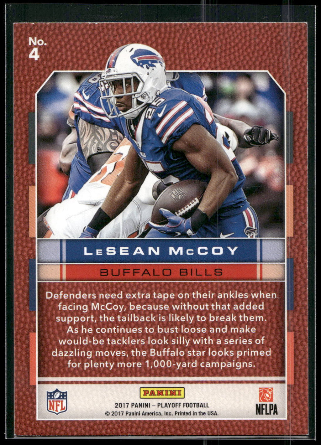2017 Panini Playoff #4 LeSean McCoy Boss Hoggs