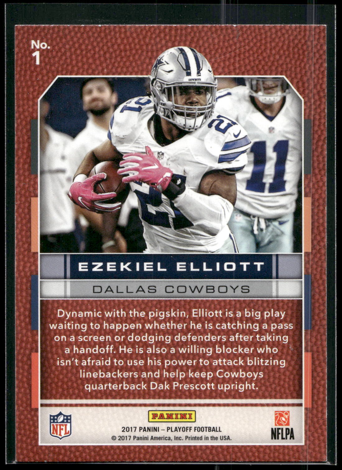 2017 Panini Playoff #1 Ezekiel Elliott Boss Hoggs