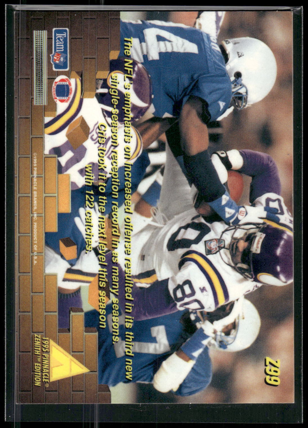 1995 Zenith #Z99 Cris Carter