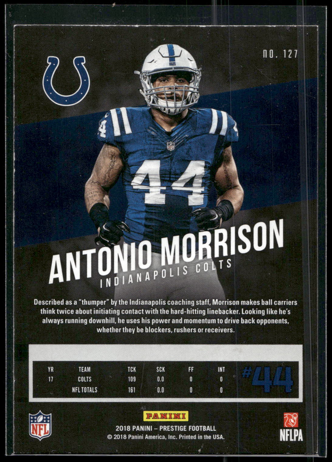 2018 Panini Prestige #127 Antonio Morrison