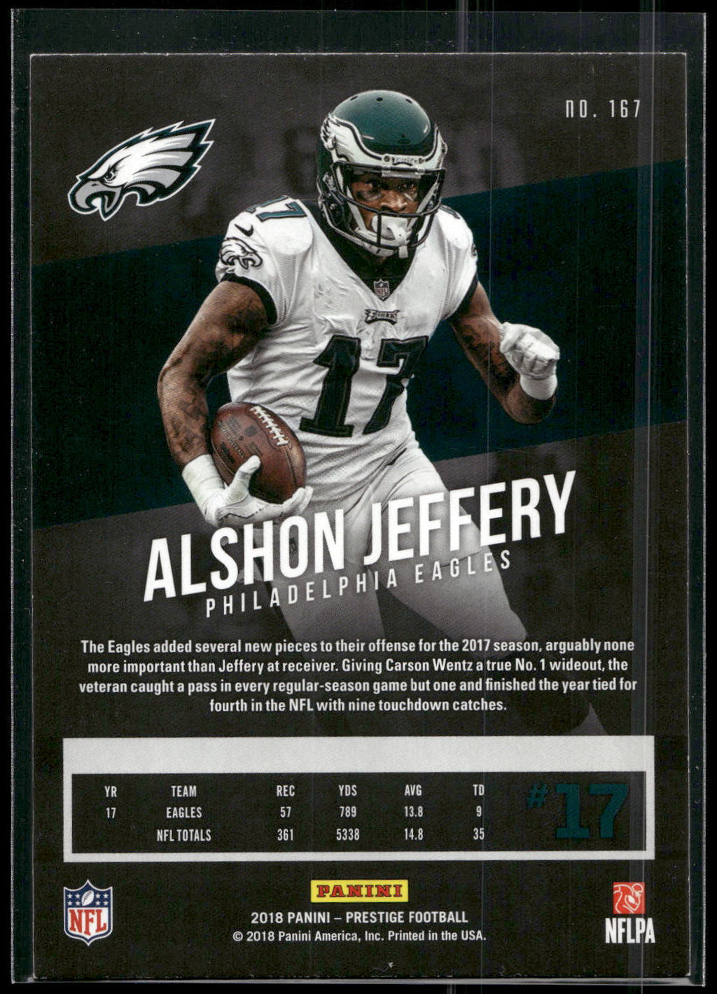 2018 Panini Prestige #167 Alshon Jeffery