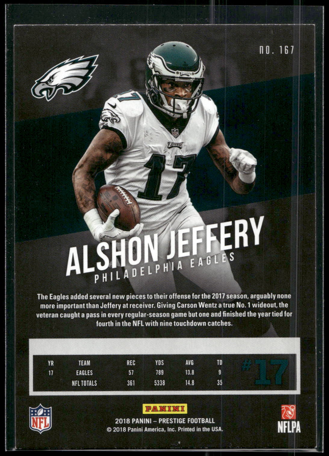 2018 Panini Prestige #167 Alshon Jeffery