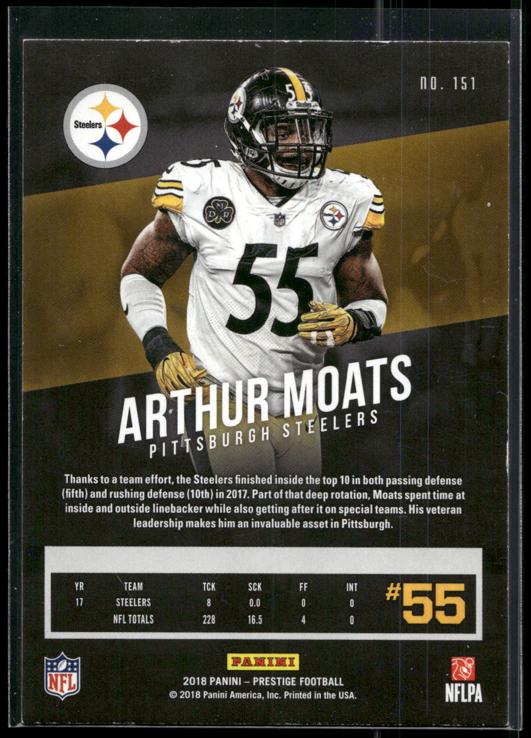 2018 Panini Prestige #151 Arthur Moats