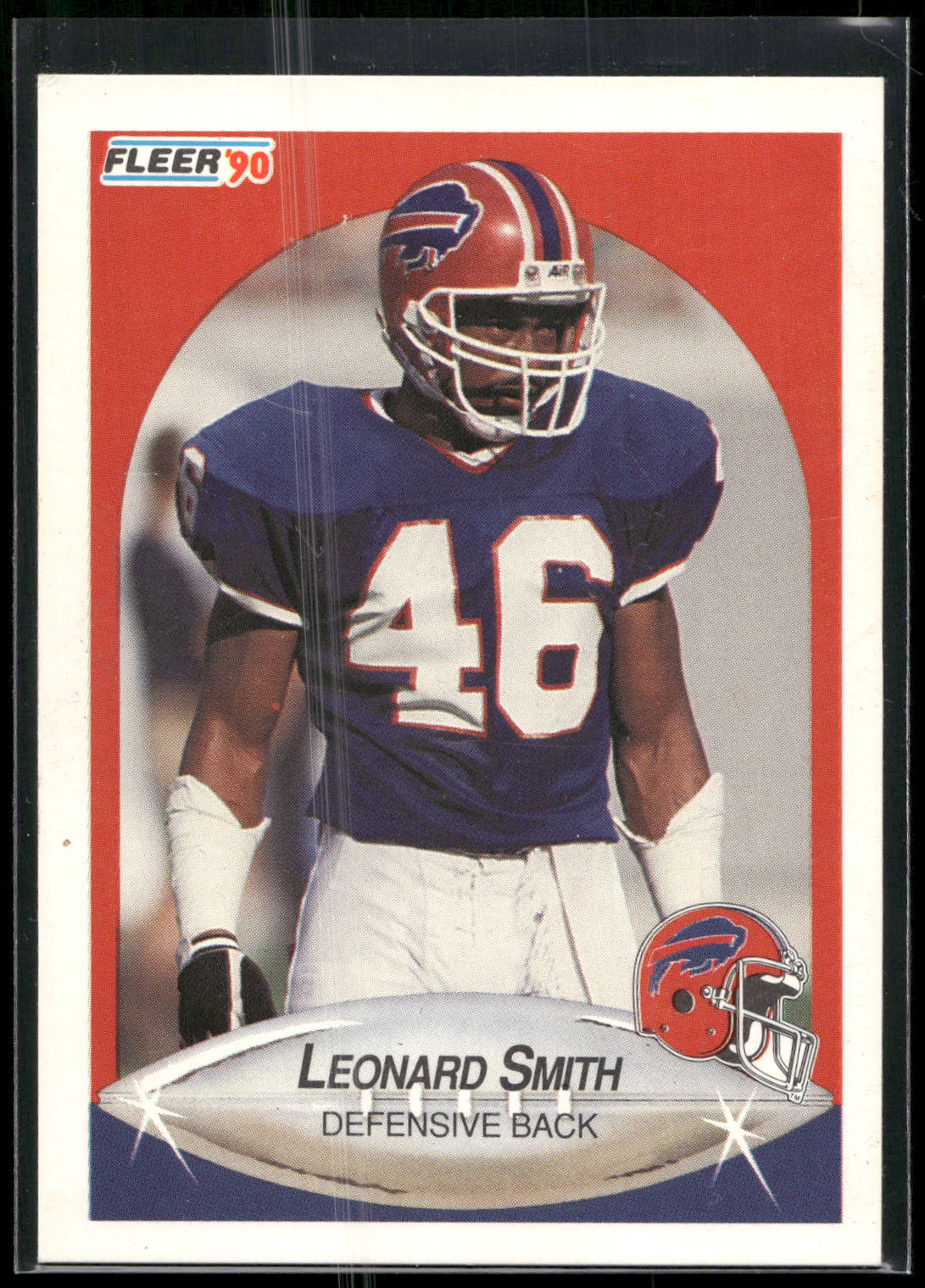 1990 Fleer #122b Leonard Smith