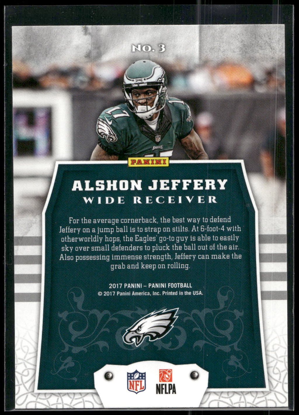 2017 Panini #3 Alshon Jeffery