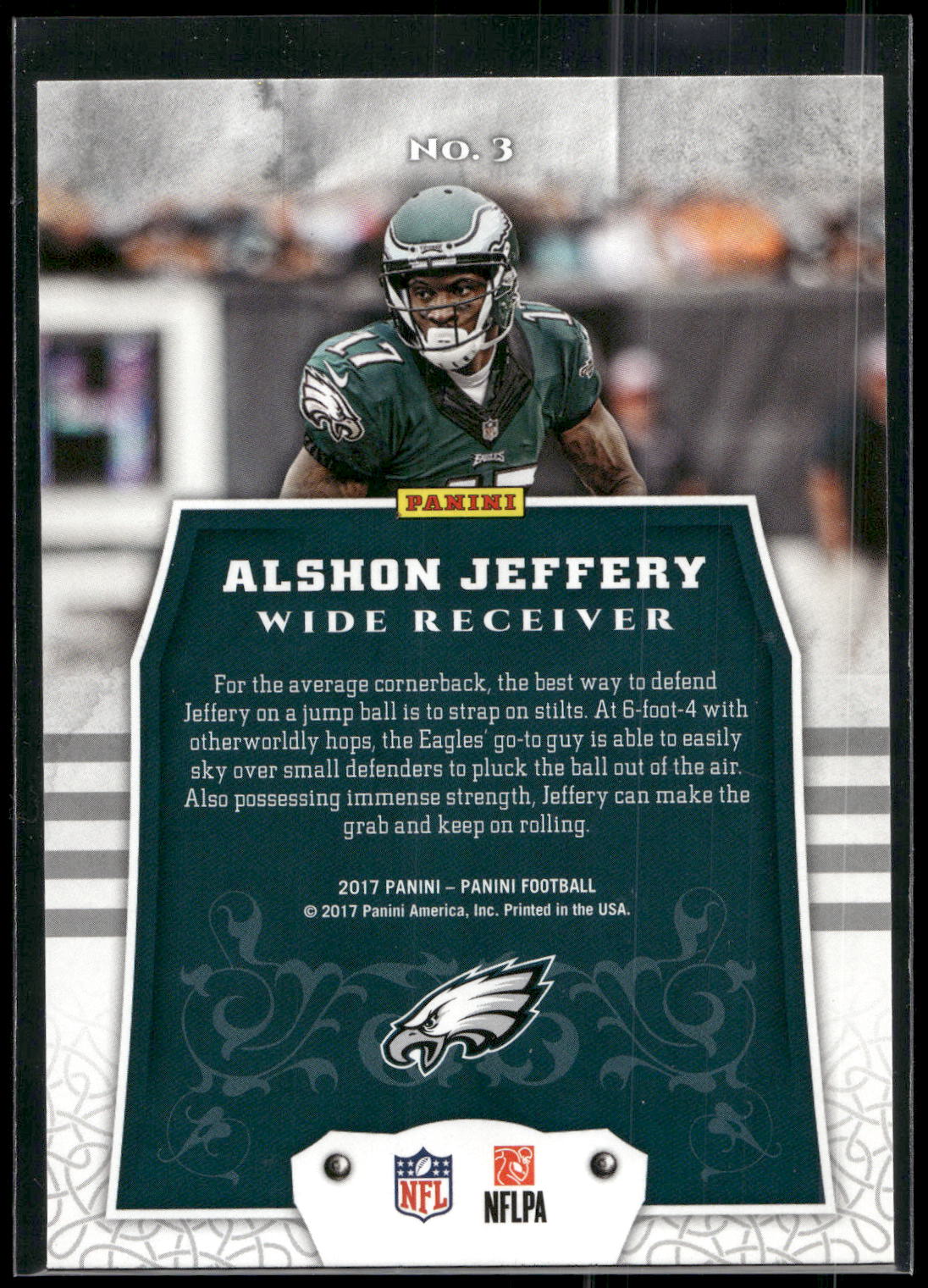 2017 Panini #3 Alshon Jeffery