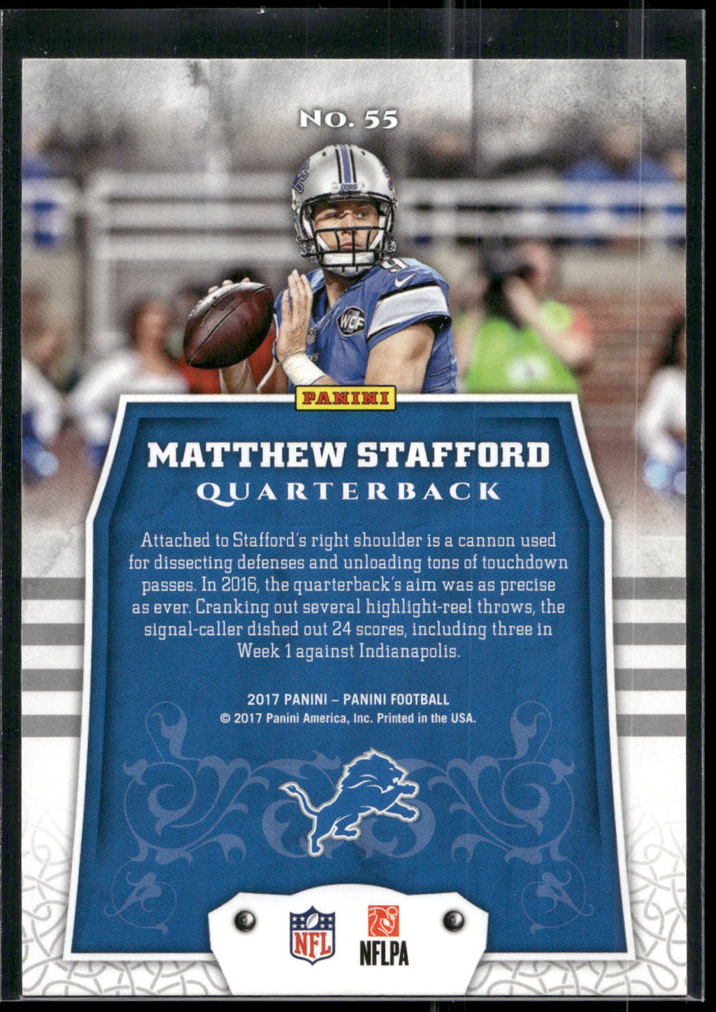 2017 Panini #55 Matthew Stafford