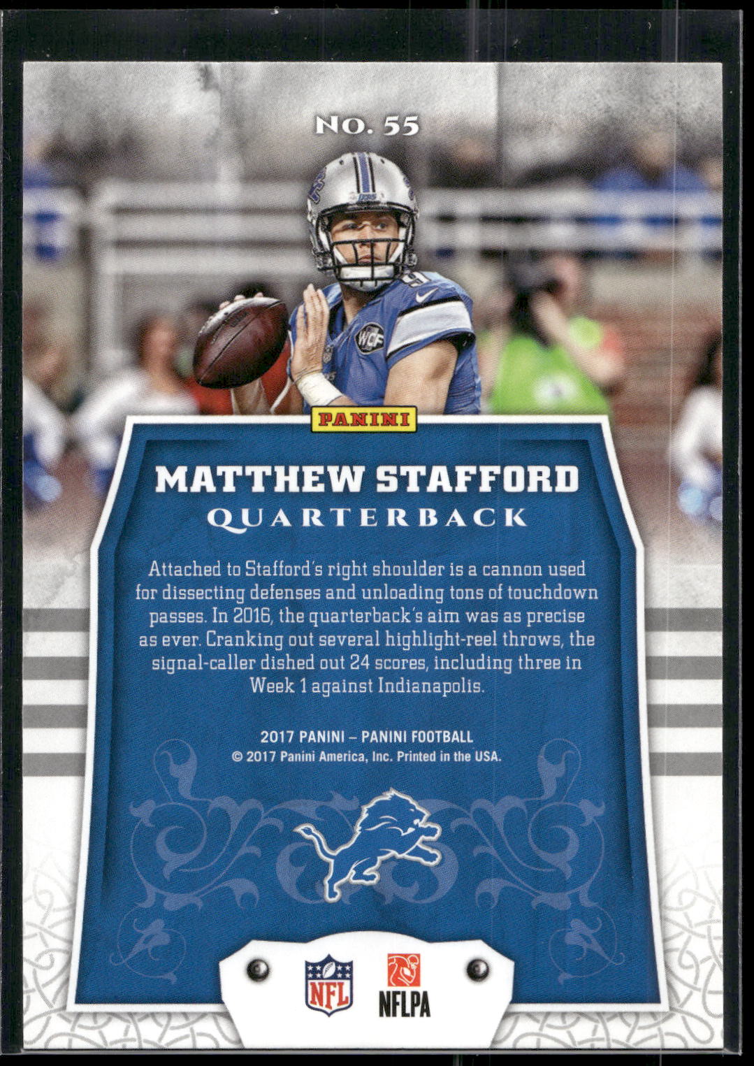 2017 Panini #55 Matthew Stafford