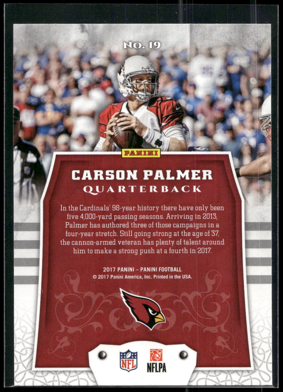 2017 Panini #19 Carson Palmer