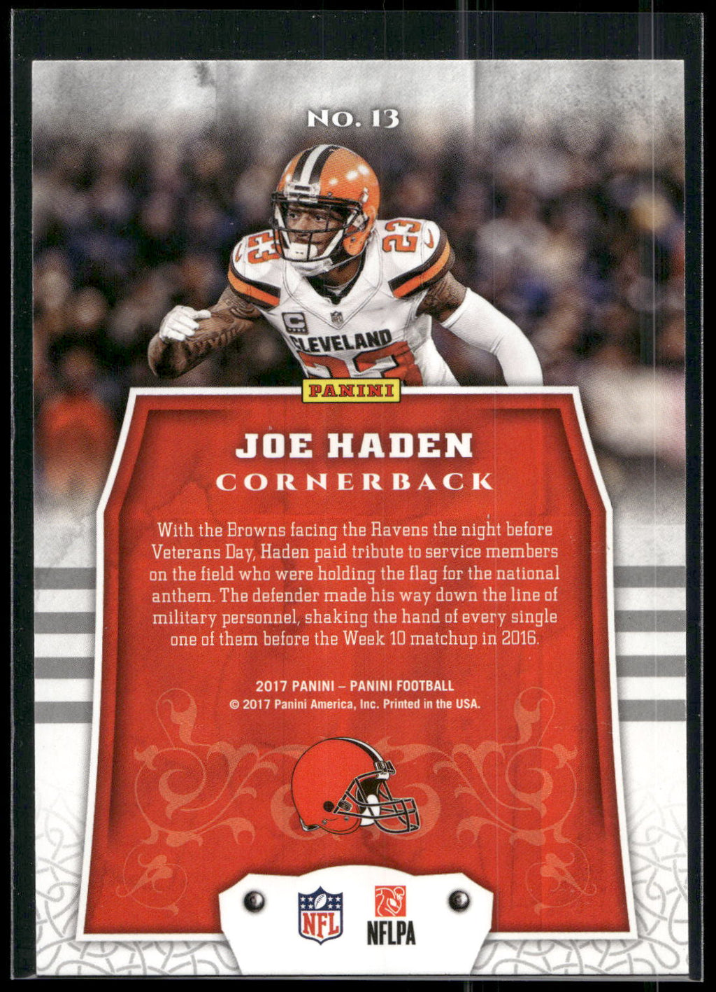 2017 Panini #13 Joe Haden