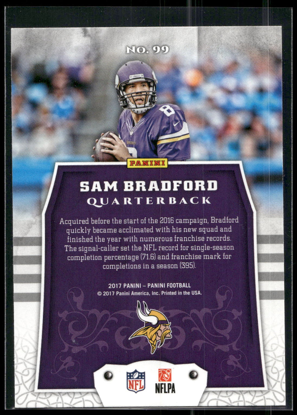 2017 Panini #99 Sam Bradford