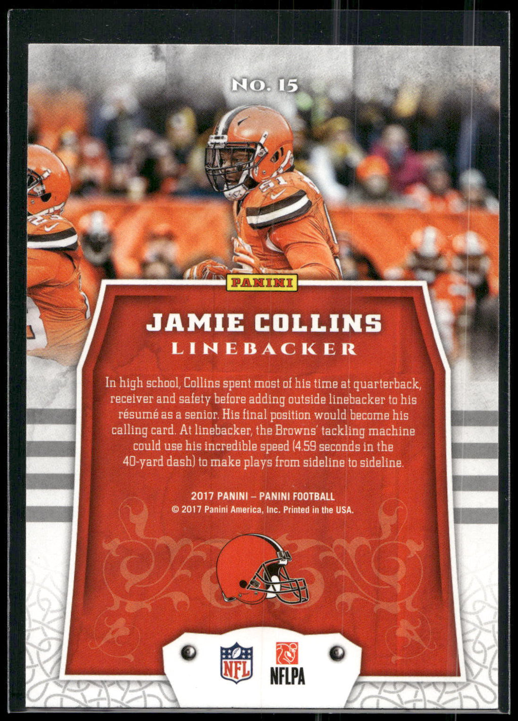 2017 Panini #15 Jamie Collins