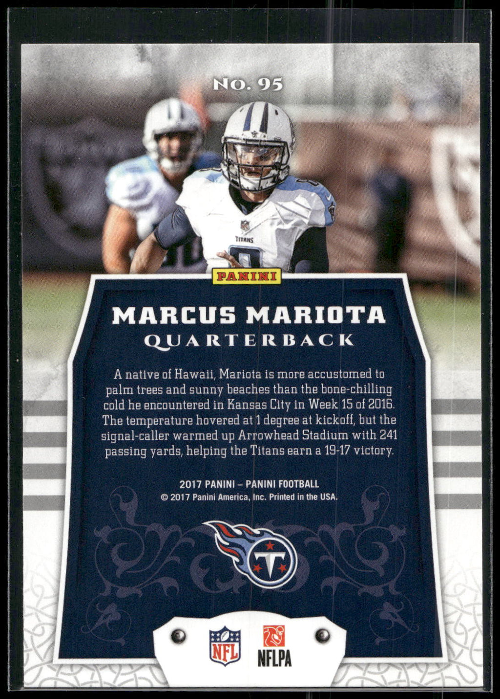 2017 Panini #95 Marcus Mariota