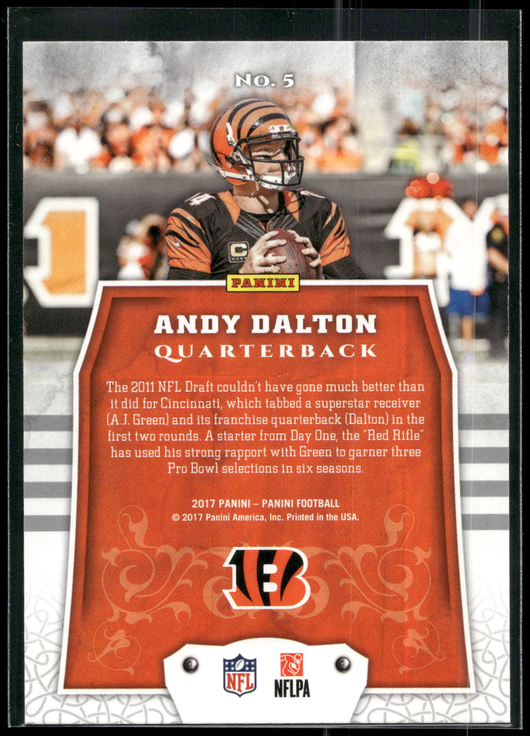 2017 Panini #5 Andy Dalton