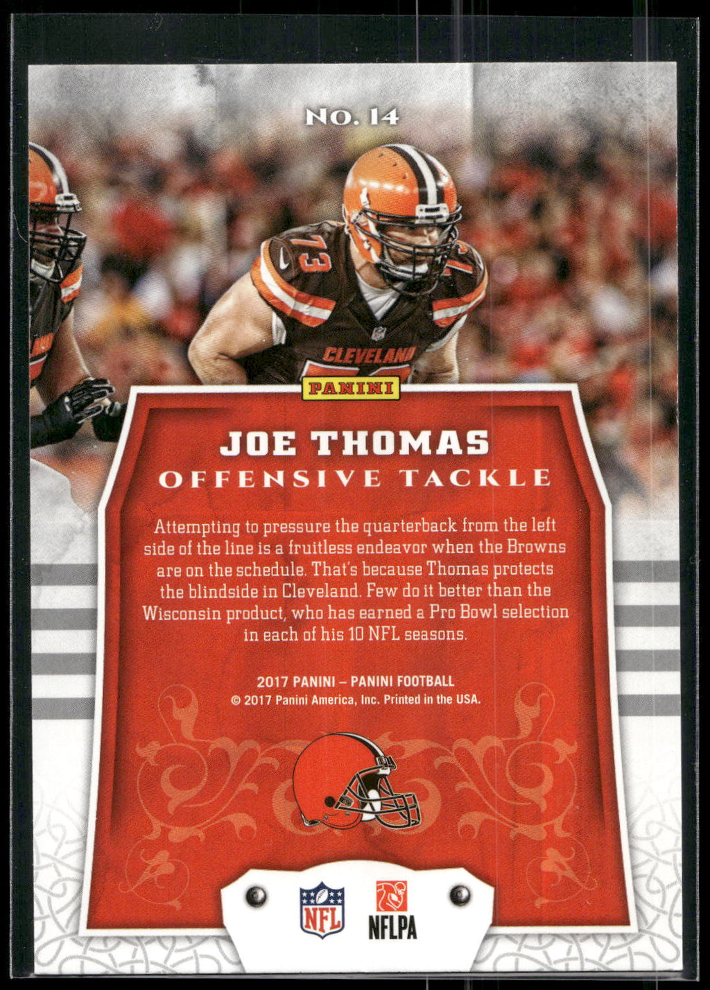 2017 Panini #14 Joe Thomas