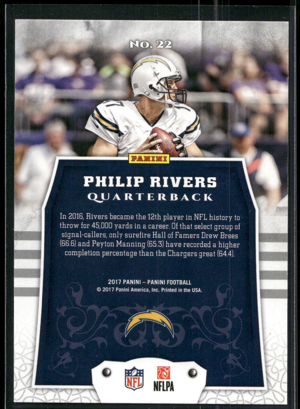 2017 Panini #22 Philip Rivers