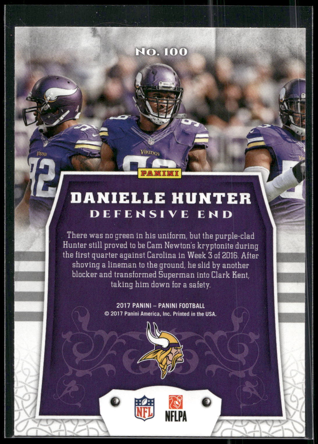 2017 Panini #100 Danielle Hunter