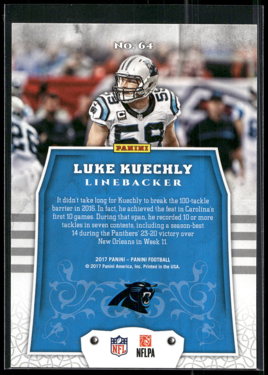 2017 Panini #64 Luke Kuechly