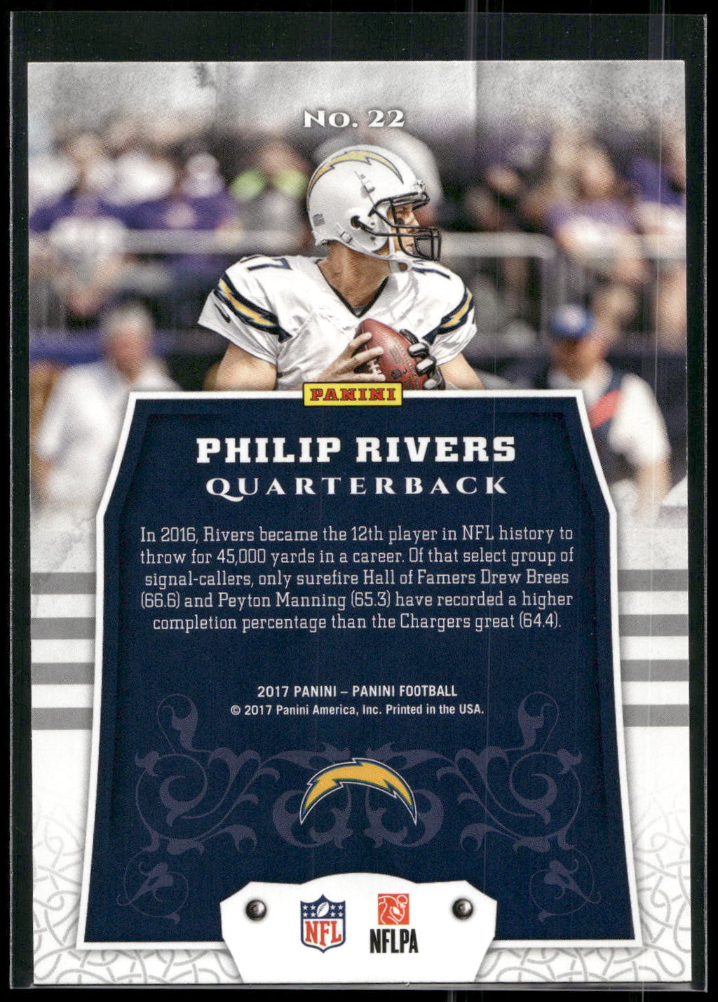 2017 Panini #22 Philip Rivers