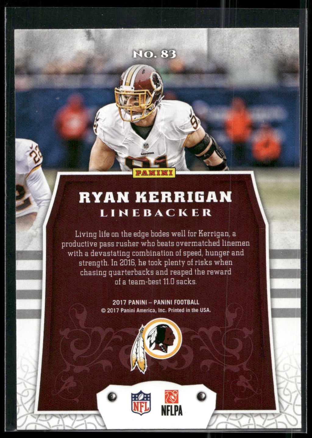 2017 Panini #83 Ryan Kerrigan