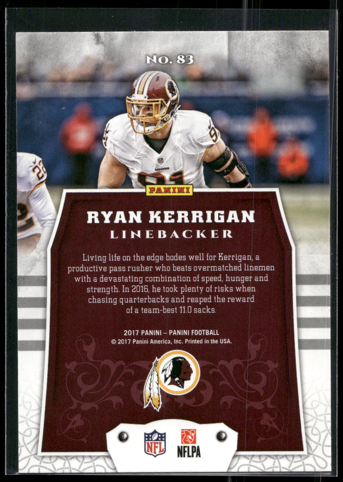 2017 Panini #83 Ryan Kerrigan