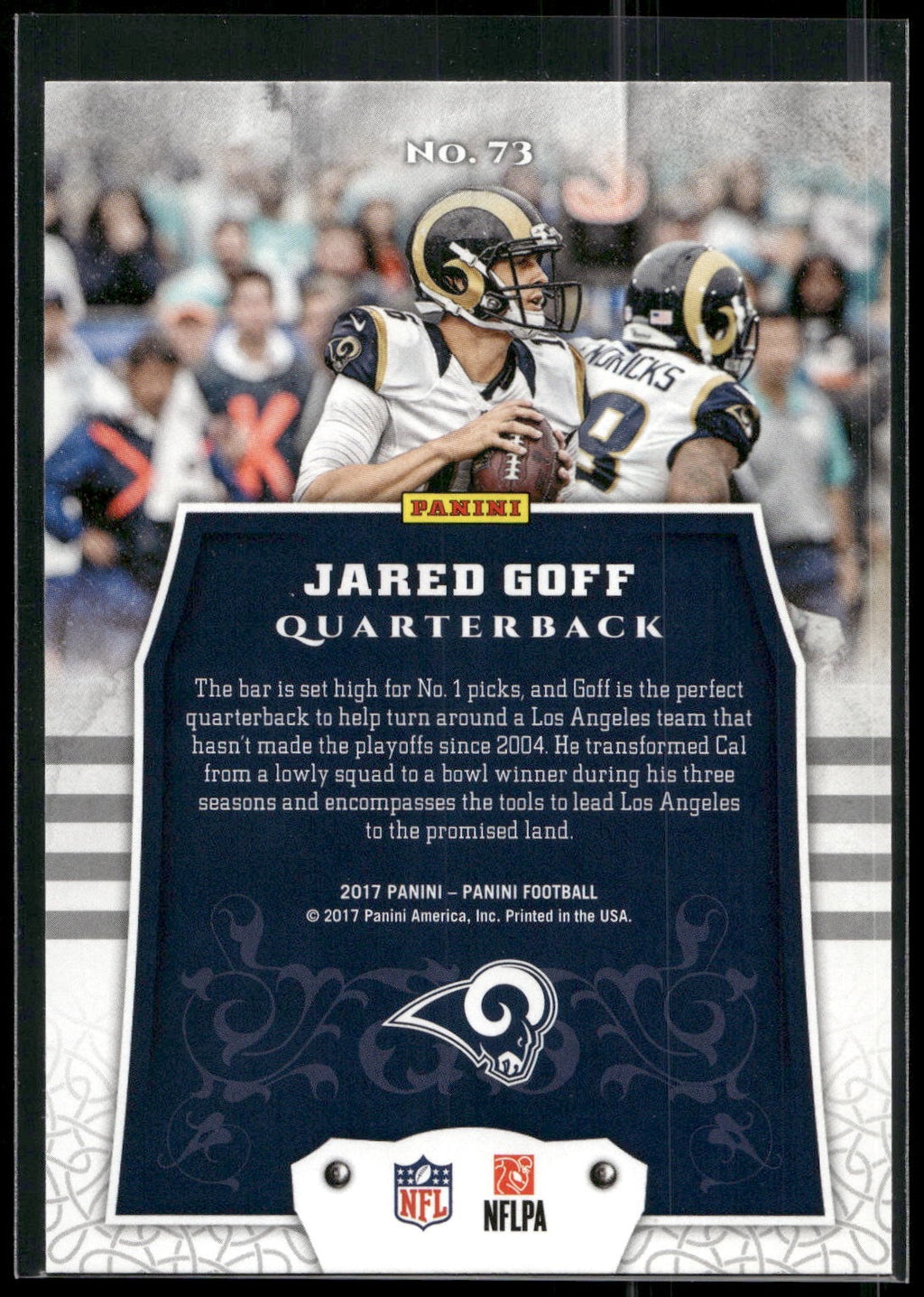 2017 Panini #73 Jared Goff